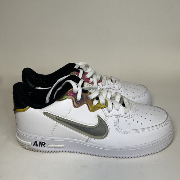 Nike Air Force 1 React LV8 Iridescent Glow Shoes - Picture 1 of 10